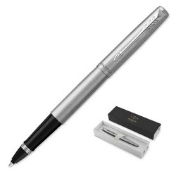 Роллер Parker Jotter Core Stainless Steel цвет чернил черный цвет корпуса стальной (артикул производителя 2089226)